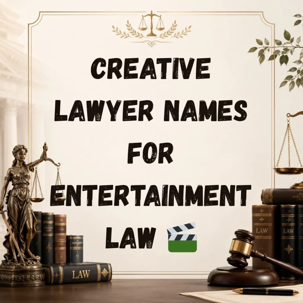 Creative Lawyer Names for Entertainment Law 🎬