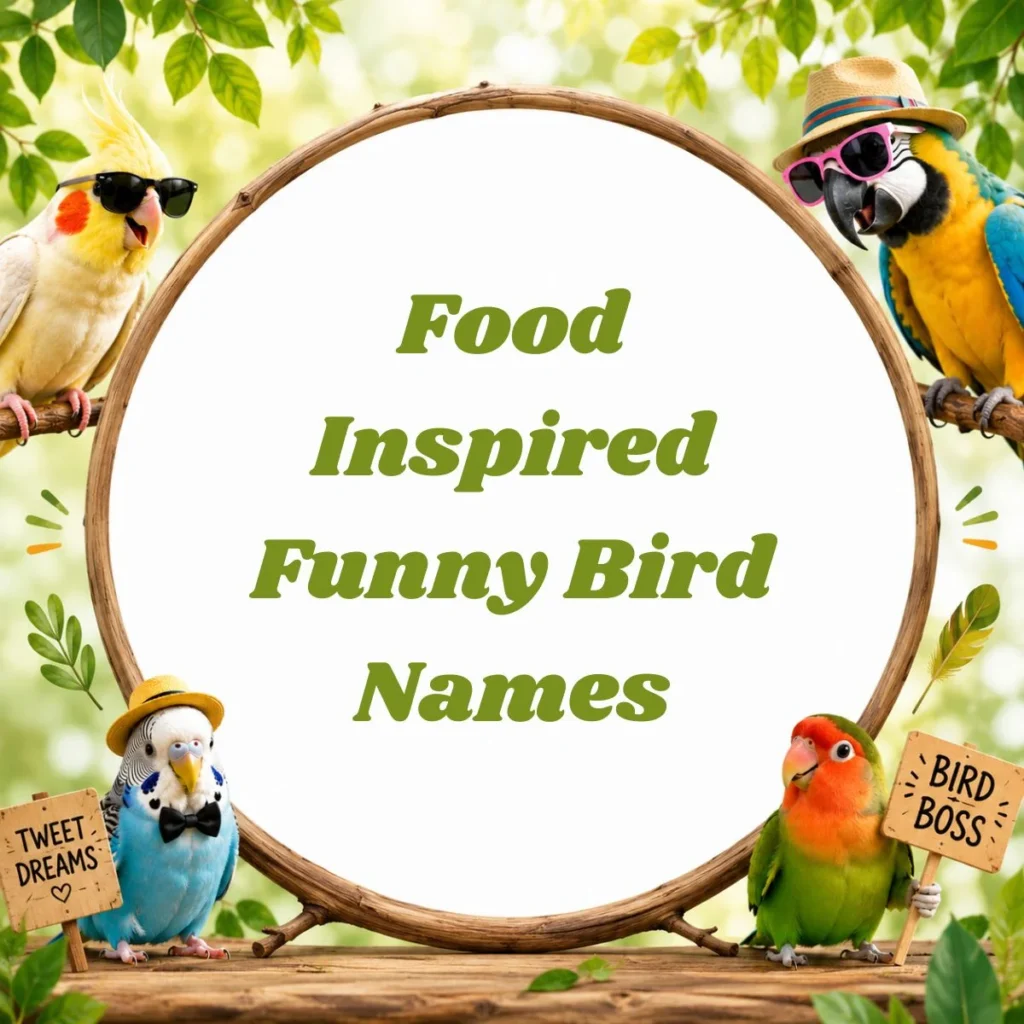 Food Inspired Funny Bird Names