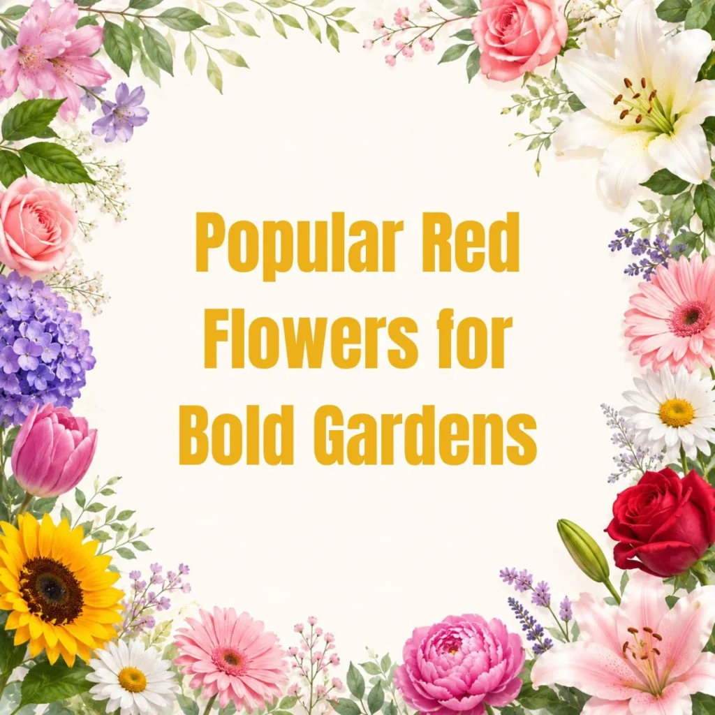 Popular Red Flowers for Bold Gardens