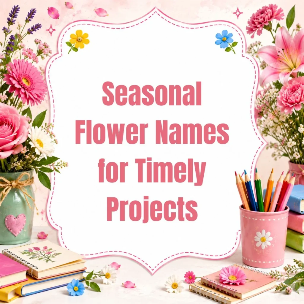 Seasonal Flower Names for Timely Projects
