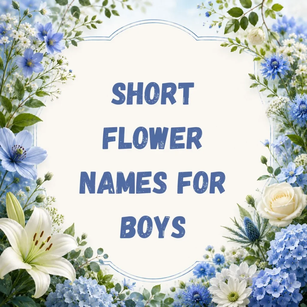 Short Flower Names for Boys