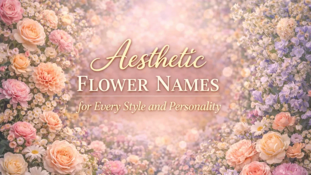 Aesthetic Flower Names for Every Style and Personality