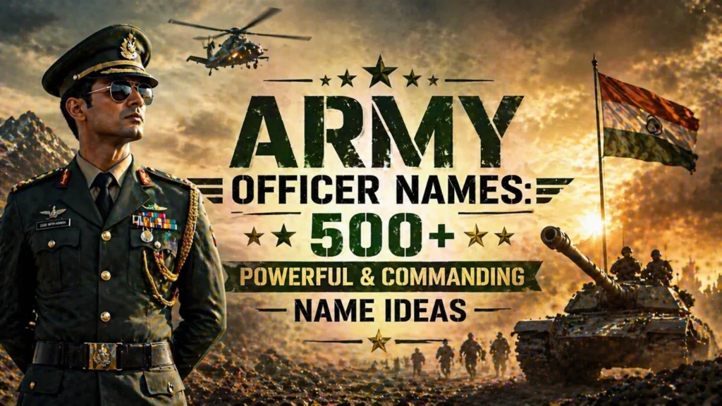 Army Officer Names 500+ Powerful & Commanding Name Ideas