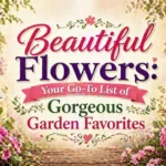 Beautiful Flowers Your Go-To List of Gorgeous Garden Favorites
