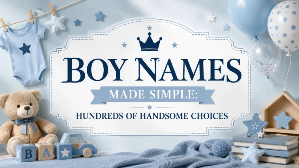 Boy Names Made Simple Hundreds of Handsome Choices