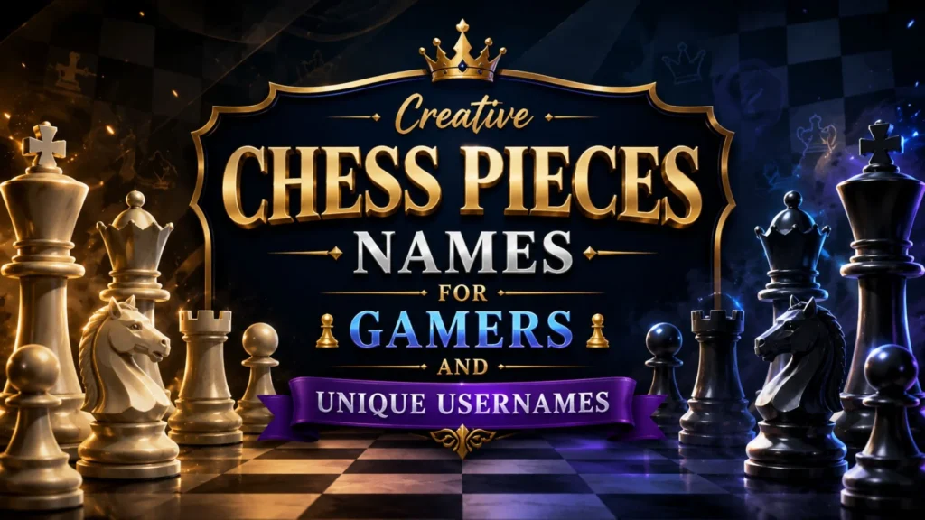 Creative Chess Pieces Names for Gamers and Unique Usernames