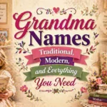 Grandma Names Traditional, Modern, and Everything You Need