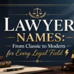 Lawyer Names From Classic to Modern for Every Legal Field ⚡