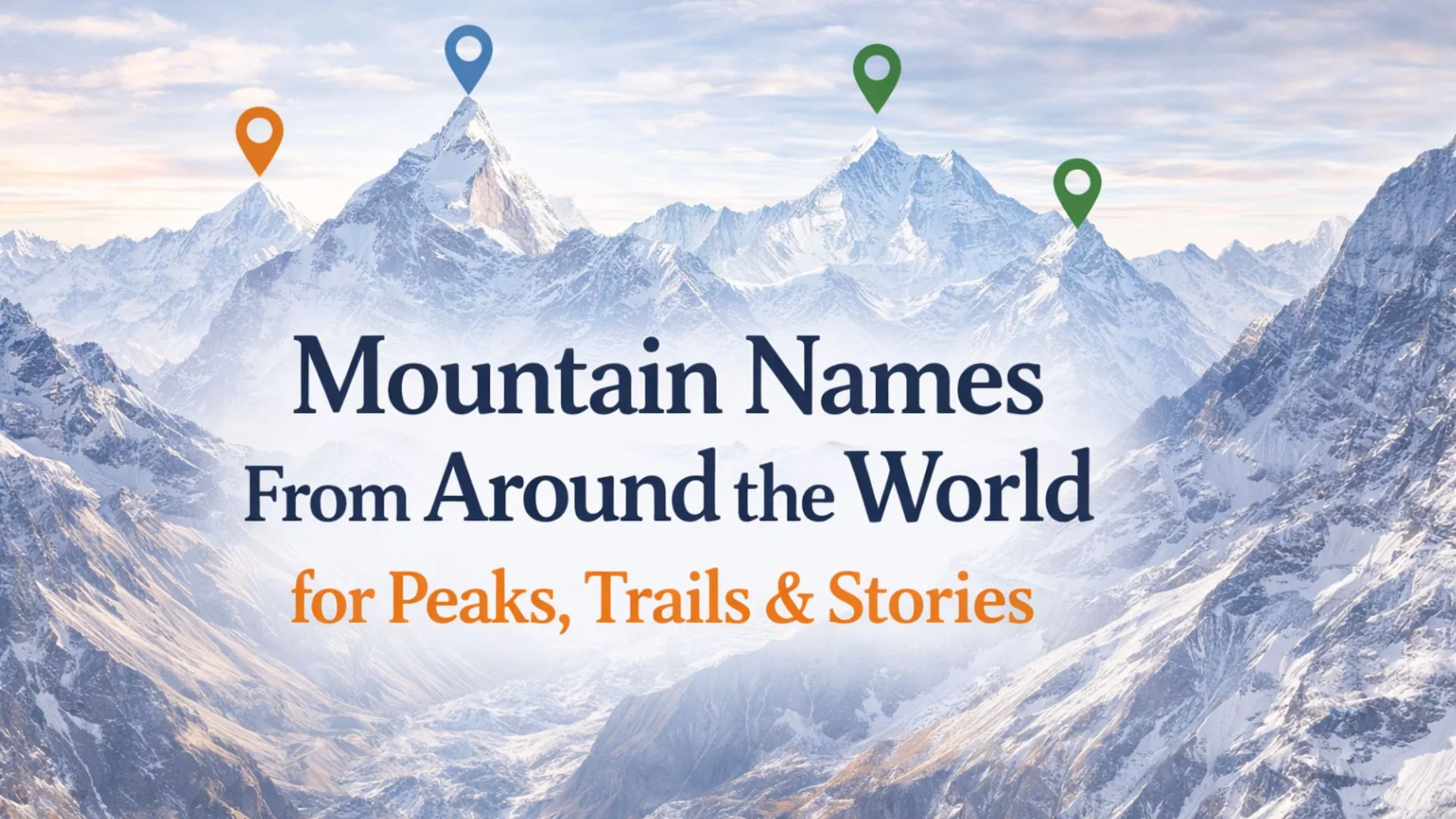 Mountain Names From Around the World for Peaks, Trails & Stories