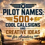 Pilot Names 500+ Cool Callsigns and Creative Ideas for Aviators