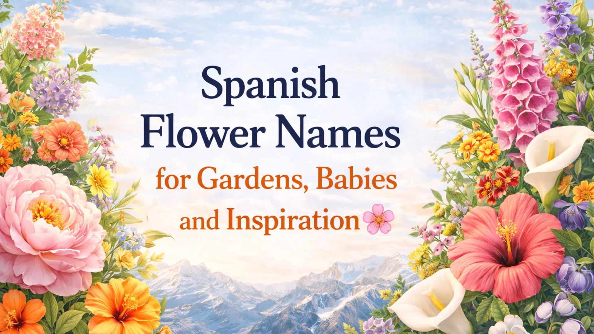 Spanish Flower Names for Gardens, Babies and Inspiration 🌸