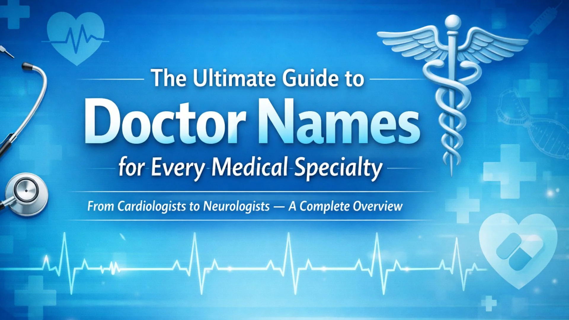 The Ultimate Guide to Doctor Names for Every Medical Specialty