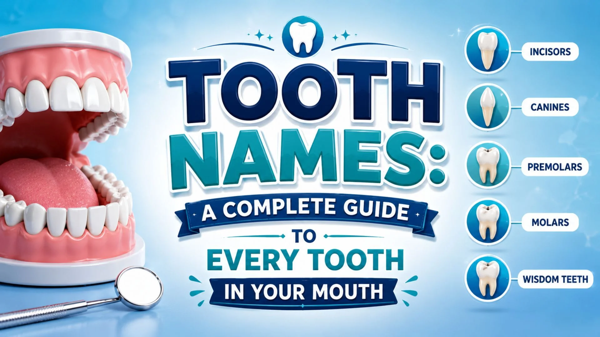 Tooth Names A Complete Guide to Every Tooth in Your Mouth