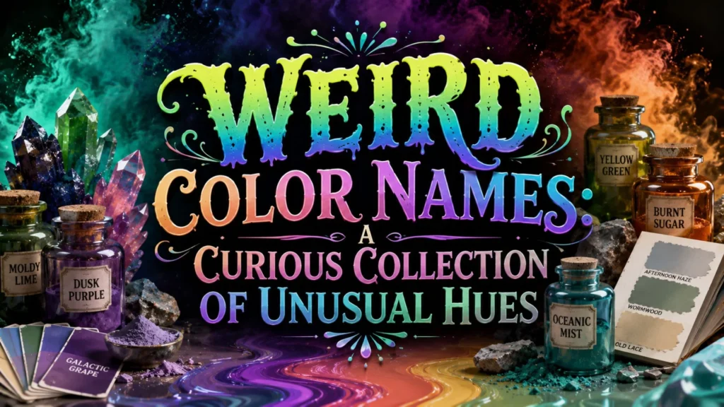 Weird Color Names A Curious Collection of Unusual Hues