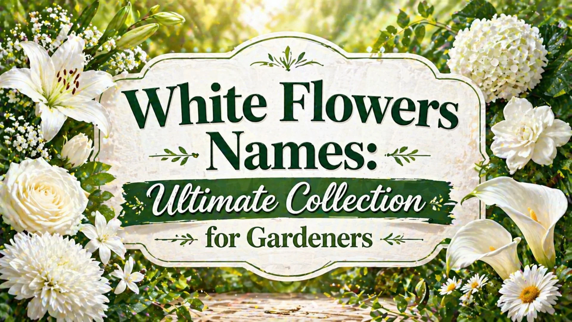 White Flowers Names Ultimate Collection for Gardeners