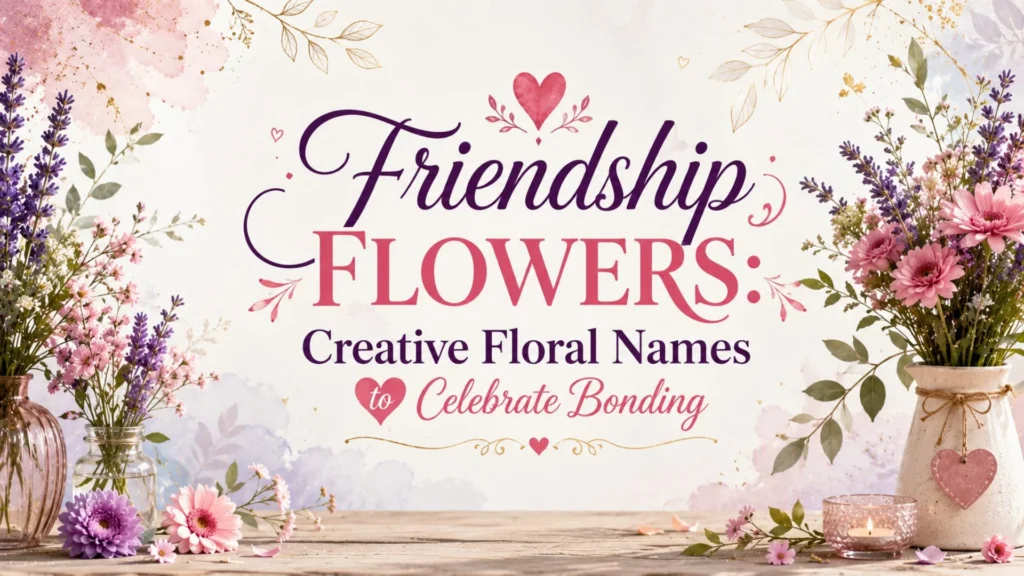 Friendship Flowers Creative Floral Names to Celebrate Bonding