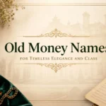 Old Money Names for Timeless Elegance and Class