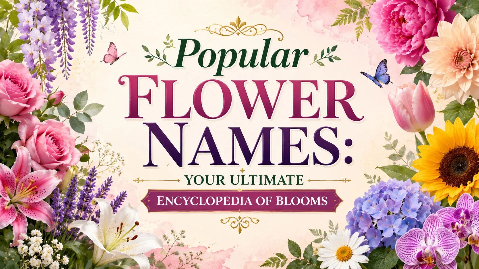 Popular Flower Names Your Ultimate Encyclopedia of Blooms