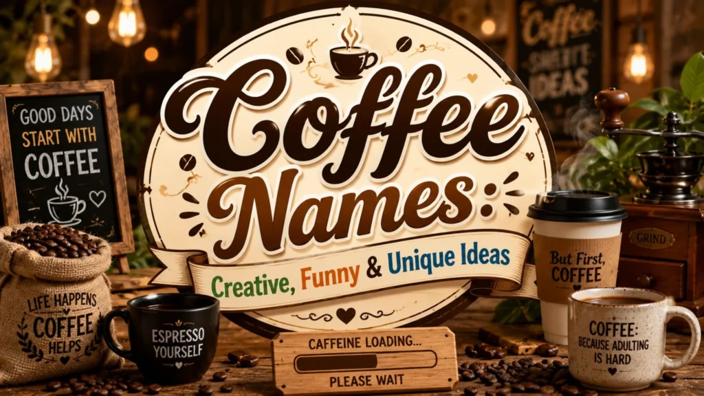 Coffee Names: Creative, Funny & Unique Ideas
