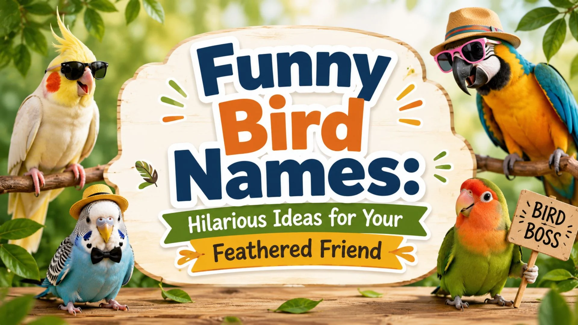Funny Bird Names Hilarious Ideas for Your Feathered Friend