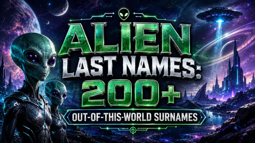 Alien Last Names 200+ Out-of-This-World Surnames