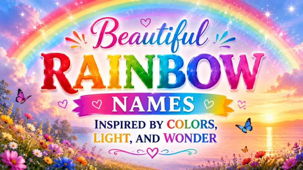 Beautiful Rainbow Names Inspired by Colors, Light, and Wonder
