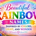 Beautiful Rainbow Names Inspired by Colors, Light, and Wonder
