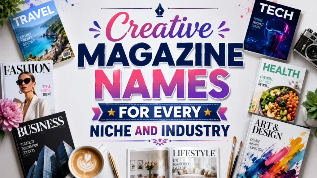 Creative Magazine Names for Every Niche and Industry