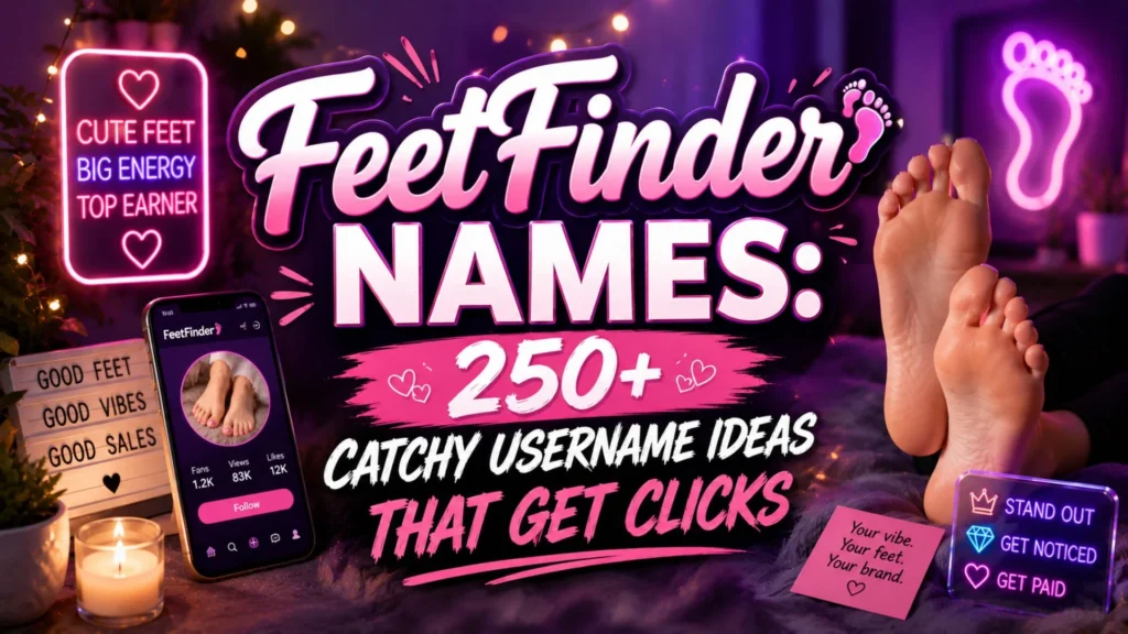 FeetFinder Names 250+ Catchy Username Ideas That Get Clicks