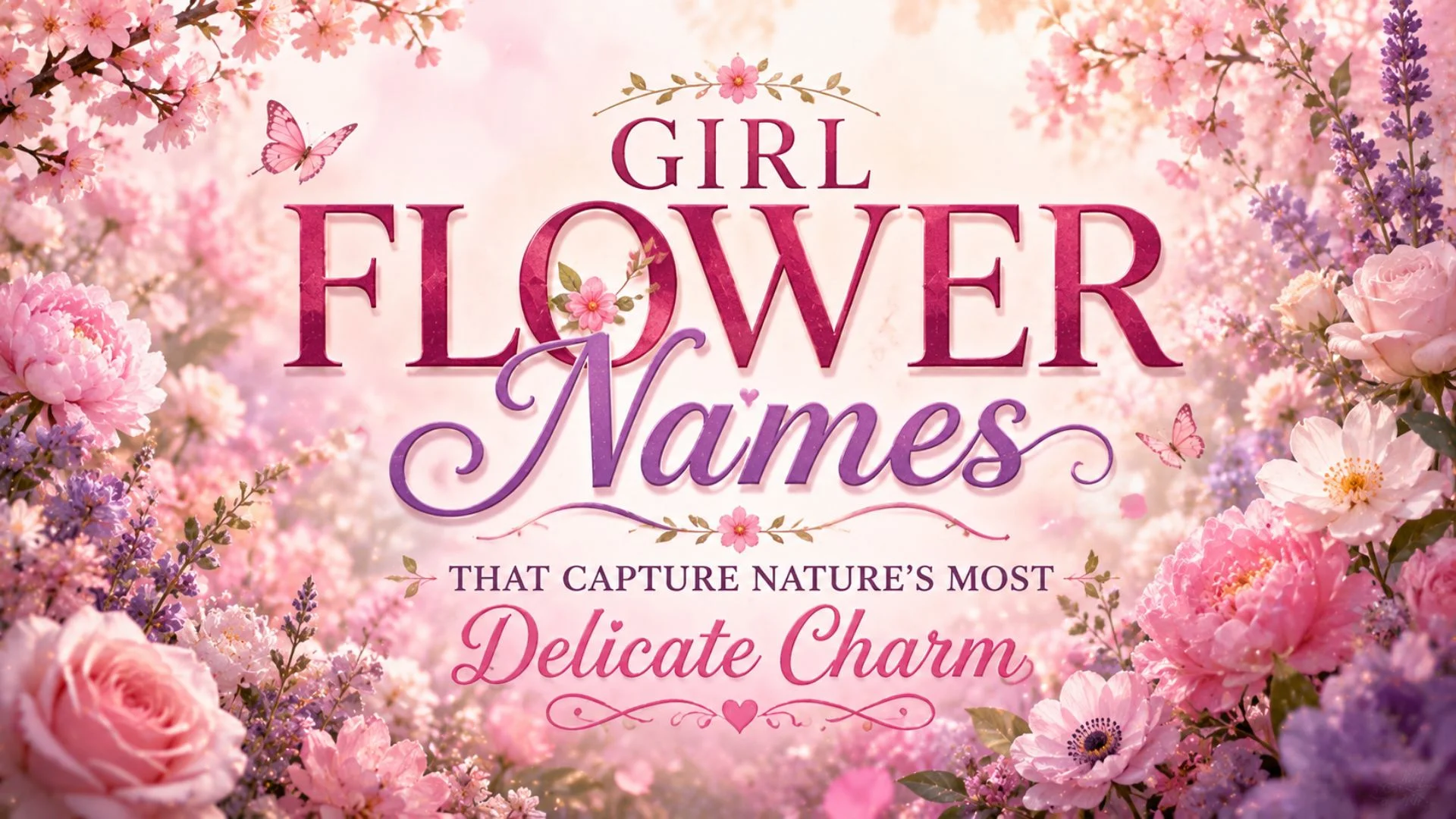 Girl Flower Names That Capture Nature's Most Delicate Charm