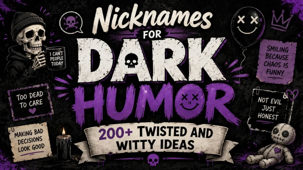 Nicknames for Dark Humor 200+ Twisted and Witty Ideas