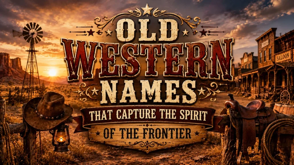Old Western Names That Capture the Spirit of the Frontier