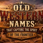 Old Western Names That Capture the Spirit of the Frontier