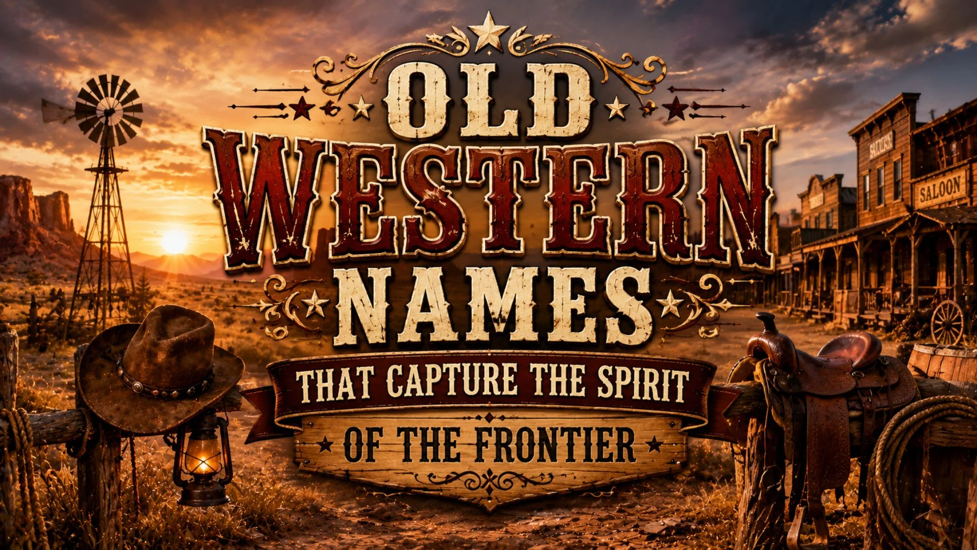 Old Western Names That Capture the Spirit of the Frontier
