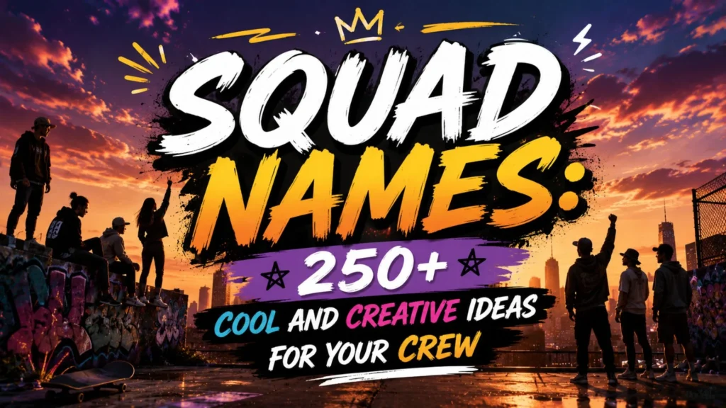 Squad Names 250+ Cool and Creative Ideas for Your Crew
