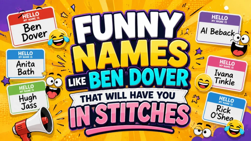 Funny Names Like Ben Dover That Will Have You in Stitches