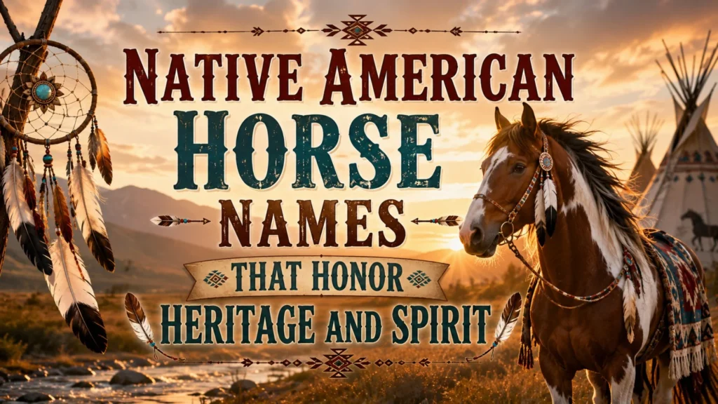 Native American Horse Names That Honor Heritage and Spirit