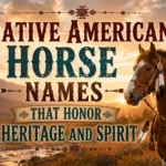 Native American Horse Names That Honor Heritage and Spirit