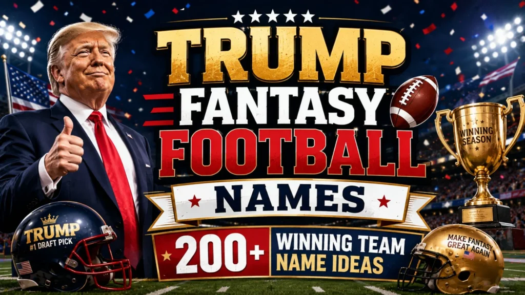 Trump Fantasy Football Names 200+ Winning Team Name Ideas