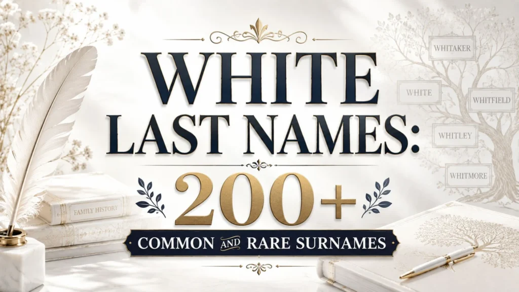 White Last Names 200+ Common and Rare Surnames